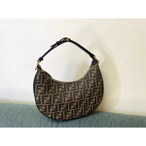 Fendi graphy Kleine stoffen tas 8BR798A bruin