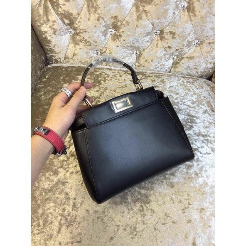Fendi mini Kiekeboe Tas Kalfsleer 30320 Zwart