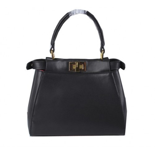 Fendi mini Kiekeboe Tas Kalfsleer FD8838 Zwart