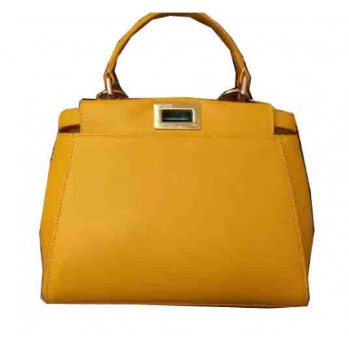 Fendi mini Peekaboo tas origineel leer 55211 geel