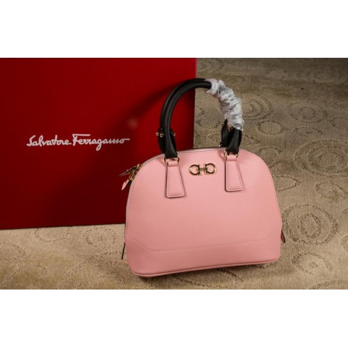 Ferragamo medium dubbele Gancio draagtas 21E703 roze