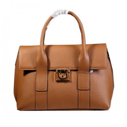 Ferragamo medium draagtas Kalfsleer 21D941 Tarwe