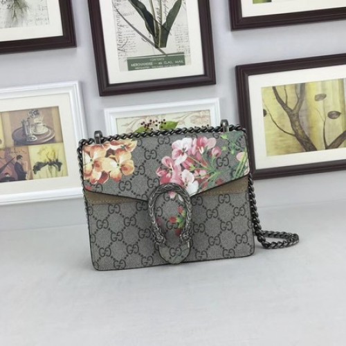 Gucci Mini Dionysus GG canvas schoudertas 421970 kaki