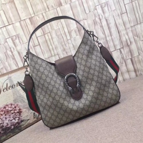 Gucci Dionysus medium GG hobo tas 446687 bruin