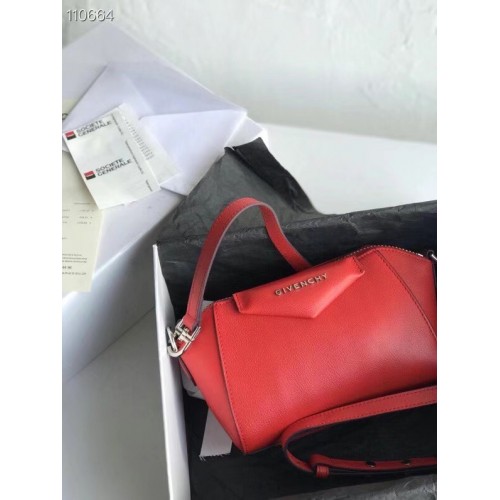 GIVENCHY Originele lederen schoudertas 1870 rood