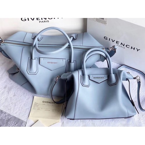 GIVENCHY Originele lederen schoudertas 63188 hemelsblauw