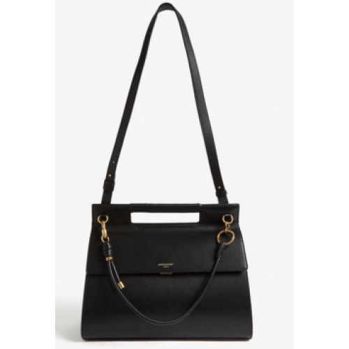 GIVENCHY Whip grote leren schoudertas 37101 zwart