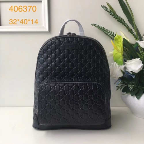 GUCCI GG Soho Leren rugzak 406370 Zwart