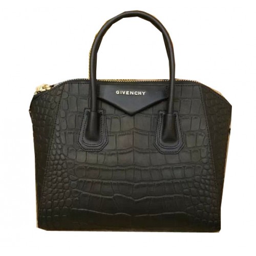 Givenchy Antigona tas in krokodillenleer zwart