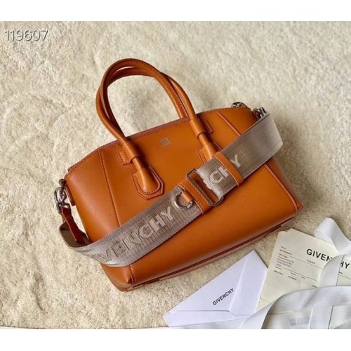 Givenchy gegreineerd origineel kalfsleer kleine Antigona tas BB0273 bruin