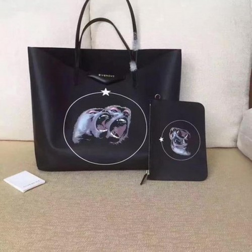 Givenchy grote shopper met print G6598D zwart