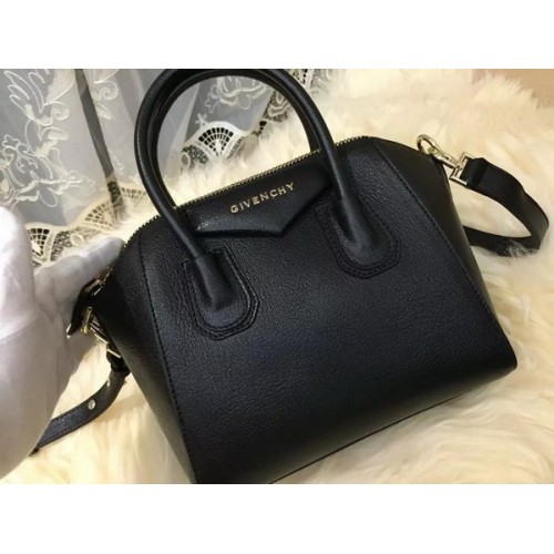 Givenchy mini Antigona Tas Geitenleer G1900 Zwart