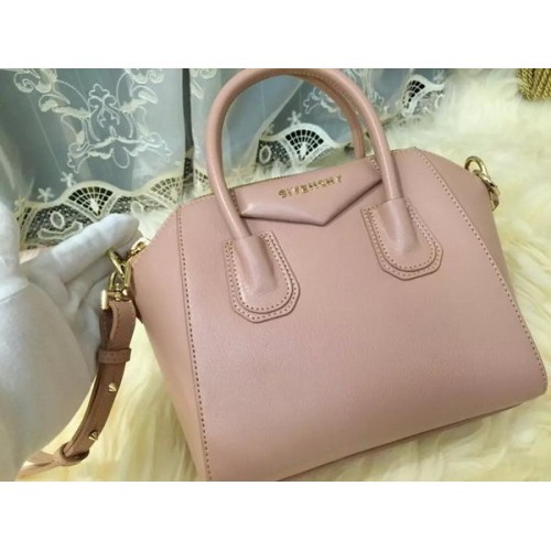 Givenchy mini Antigona Tas Geitenleer G1900 Lichtroze