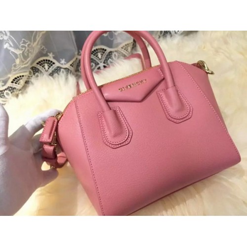 Givenchy mini Antigona Tas Geitenleer G1900 Roze