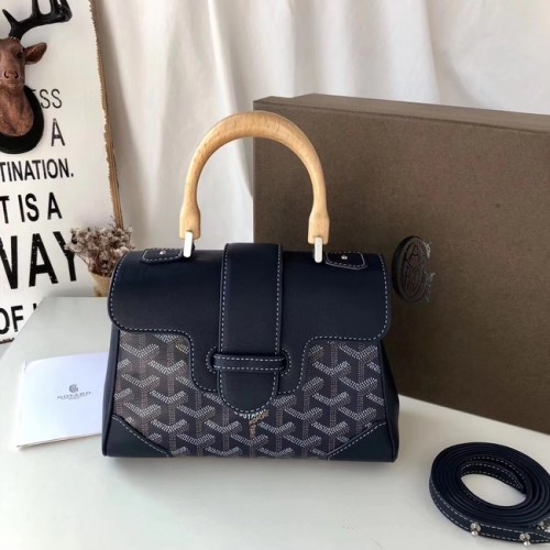 Goyard kalfsleren mini-draagtas 9955 donkerblauw