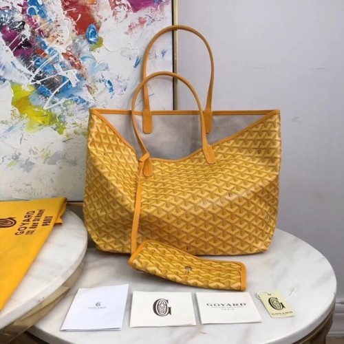 Goyard kalfsleren draagtas 20207 geel