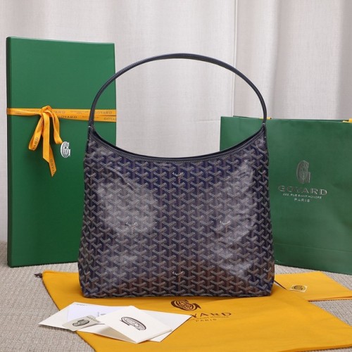 Goyard kalfsleren hobo tas G9983 donkerblauw