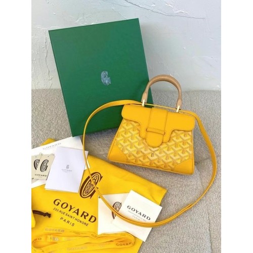 Goyard kalfsleer saigon mini Tote Bag 9955 geel