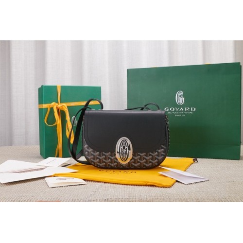 Goyard Kalfsleren schoudertas 9967 zwart