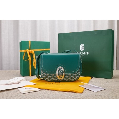 Goyard Kalfsleren schoudertas 9967 groen