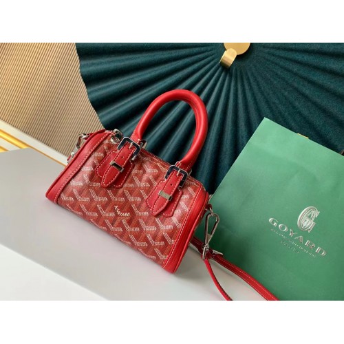Goyard Kalfsleren schoudertas 9986 rood