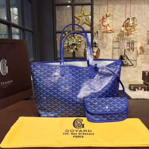 Goyard Y Doodling kalfsleren draagtas 36987 blauw