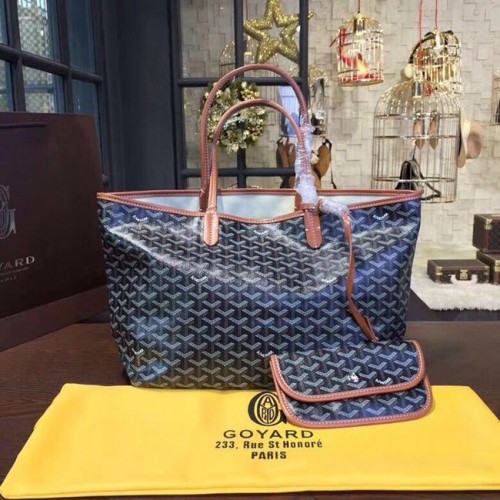 Goyard Y Doodling kalfsleer draagtas 36987 donkerblauw