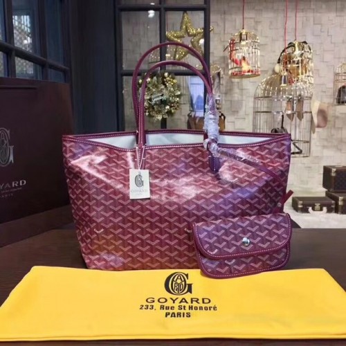 Goyard Y Doodling kalfsleren draagtas 36987 fuchsia