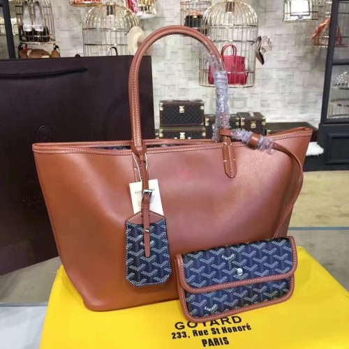 Goyard Y Doodling kalfsleer draagtas 7901 bruin
