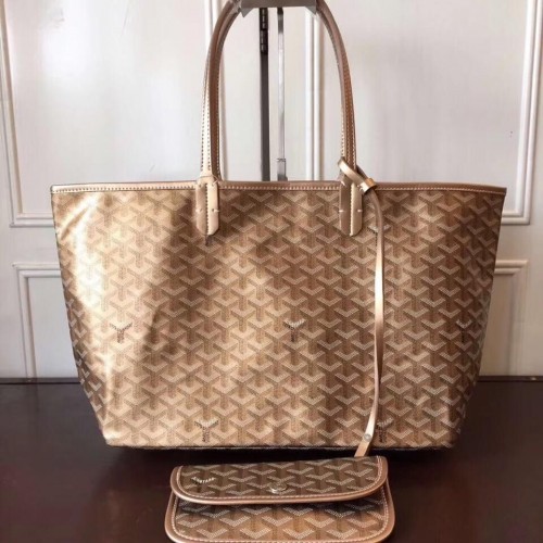 Goyard Y Doodling kalfsleren draagtas 7902 goud