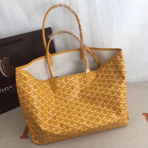 Goyard Y Doodling kalfsleren draagtas 7902 geel