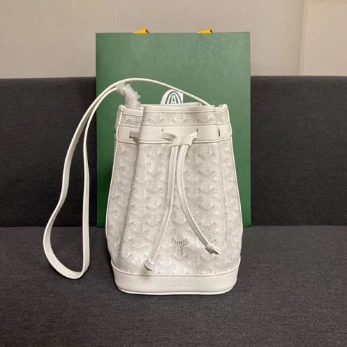 Goyard petit flot tas met trekkoord G6959 wit