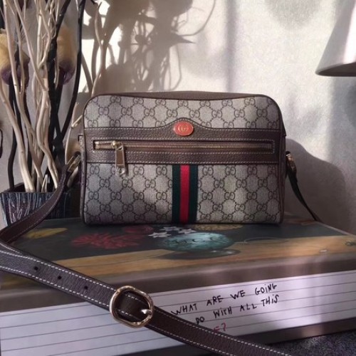 Gucci GG Supreme koerierstas 501337 bruin