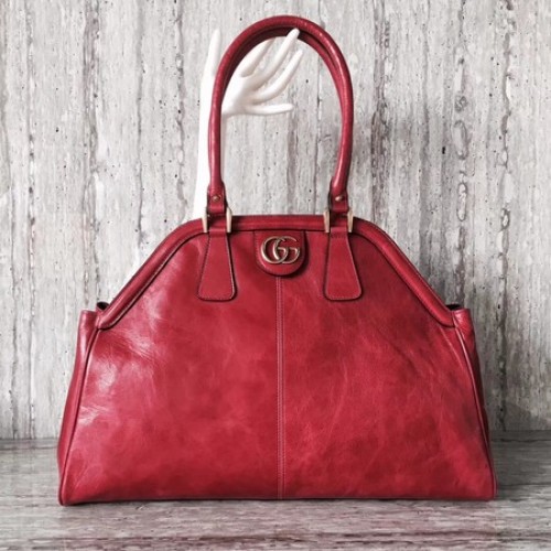 Gucci suède lederen tas met handvat 501015 rood