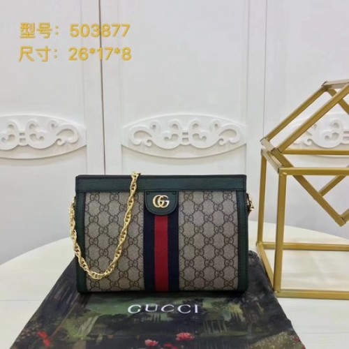 Gucci Ophidia GG kleine schoudertas 503877 groen