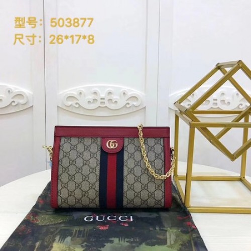 Gucci Ophidia GG kleine schoudertas 503877 rood