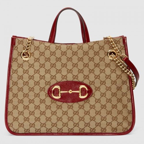 Gucci 1955 Horsebit draagtas 621144 rood