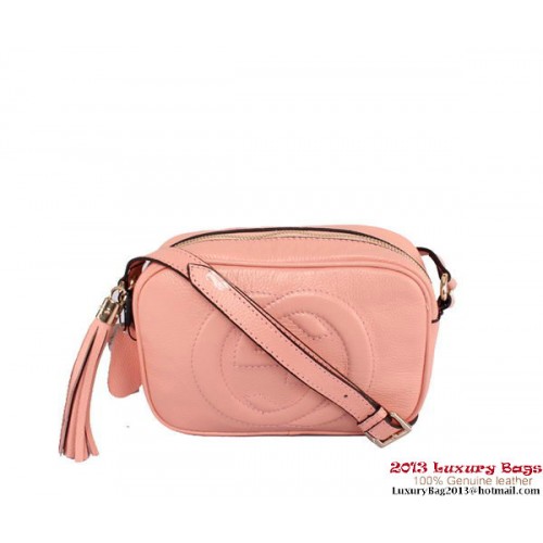 Gucci 308364 Soho kalfsleren disco tas roze