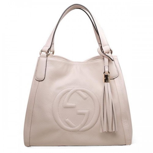 Gucci 336751 witte Soho lederen schoudertas