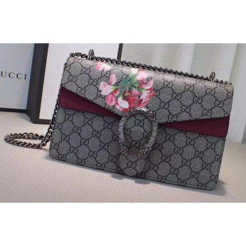 Gucci 400249 Rose Dionysus GG Supreme canvas schoudertas