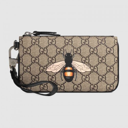 Gucci Bijenprint GG Supreme etui 522866