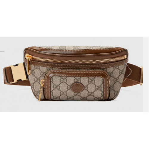 Gucci heuptas met in elkaar grijpende G 682933 bruin