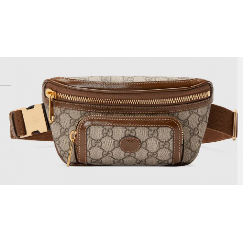 Gucci Heuptasje met Interlocking G 682933 bruin