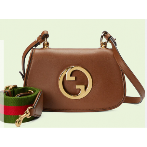 Gucci Blondie Original leren schoudertas 698643 bruin