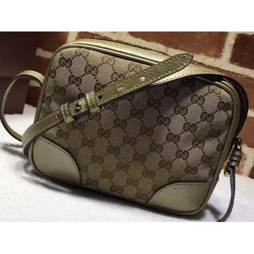 Gucci Bree Original GG canvas mini-koerierstas 387360 goud