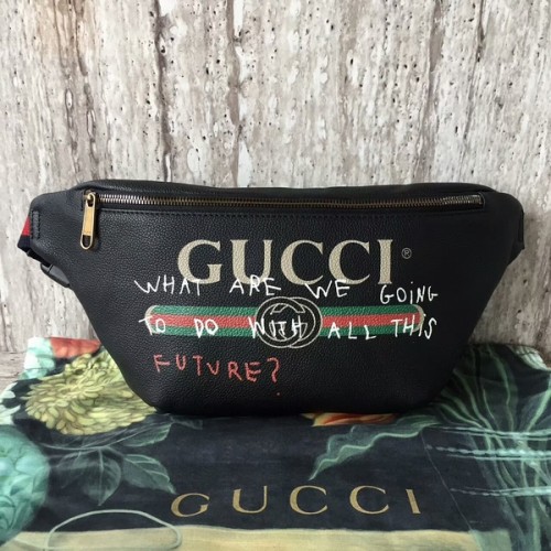 Gucci kalfsleren zak 493869 zwart