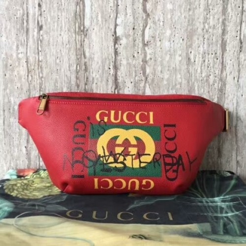 Gucci kalfsleren zak 493869 rood