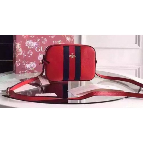 Gucci kalfsleren schoudertas 412008 rood
