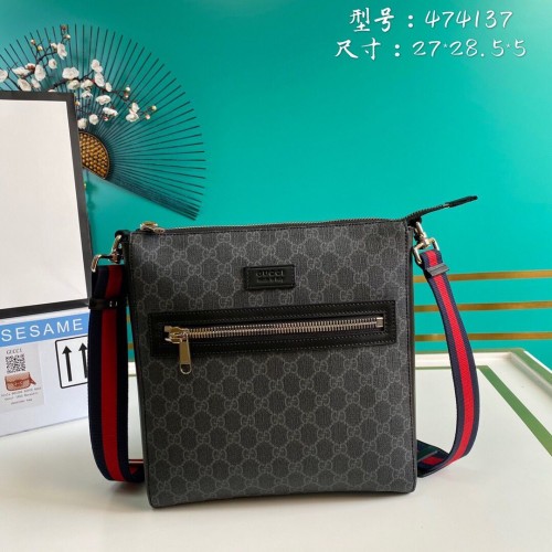 Gucci canvas koerierstas 474137 zwart