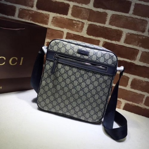 Gucci Courrier GG Supreme koerierstas 401448 blauw